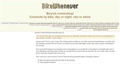 Desktop Screenshot of bikewhenever.com