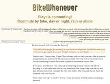 Tablet Screenshot of bikewhenever.com